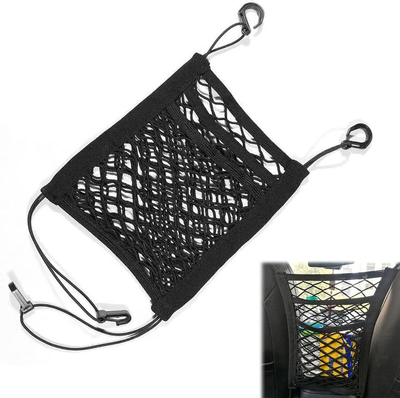 Rakiuty 3-Layer Car Storage Net and Pet Barrier Organizer - Image 1