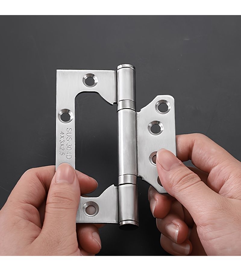 Black Stainless Steel Hinges And Door Closer Set Modern Minimalist Ball Bearing - Image 4