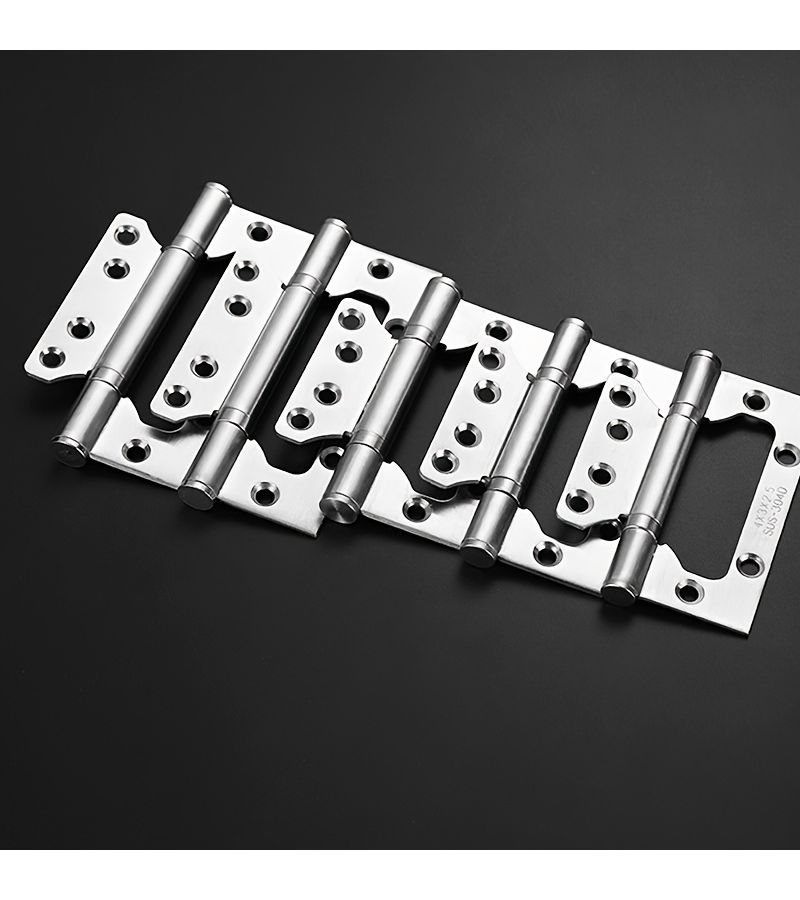 Black Stainless Steel Hinges And Door Closer Set Modern Minimalist Ball Bearing - Image 3