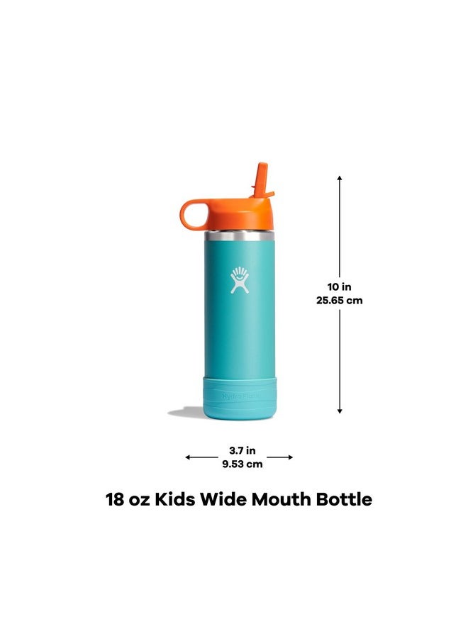 Hydro Flask Hydro Flask 18 Oz Kids Wide Mouth Straw Cap And Boot Goji  - Image 5