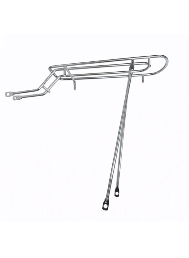 Fukukawa Bicycle Rear Carrier Rack Heavy Duty Metal Cycle Luggage Carrier with Mounting Support for MTB Road Bike City Bike Silver - Image 2