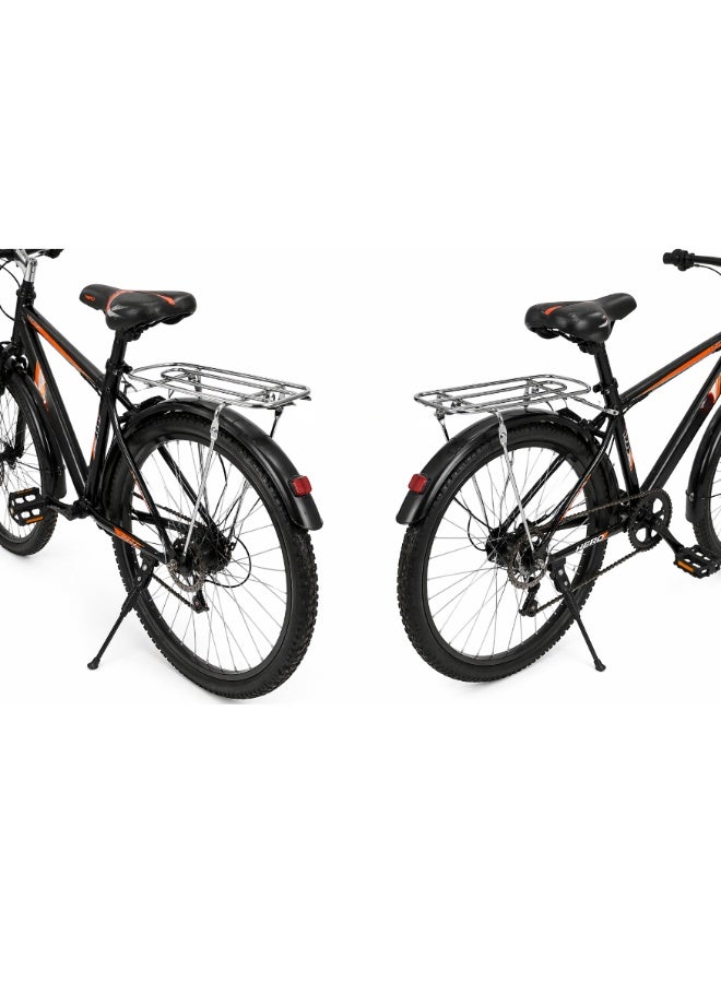 Fukukawa Bicycle Rear Carrier Rack Heavy Duty Metal Cycle Luggage Carrier with Mounting Support for MTB Road Bike City Bike Silver - Image 4