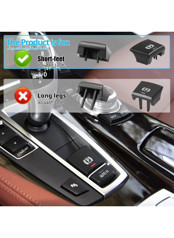 Bukela Compatible for Parking Brake Button BMW 5‘ F10/6’ F12/7' F01/X3 F25/X4 F26/X5 F15/X6 F16 2015 2016 2017 2018 2019 Accessories, Parking Switch Button Cover E-Brake P Button Replacement - Image 3