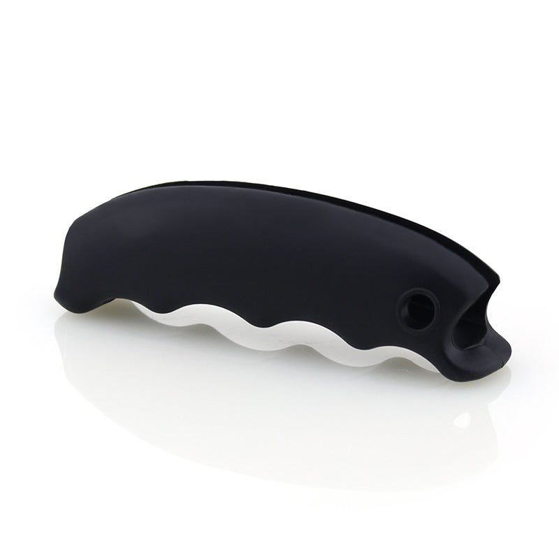 Ergonomic Silicone Bag Carrier with Large Handle and Custom Printed Logo Black 
