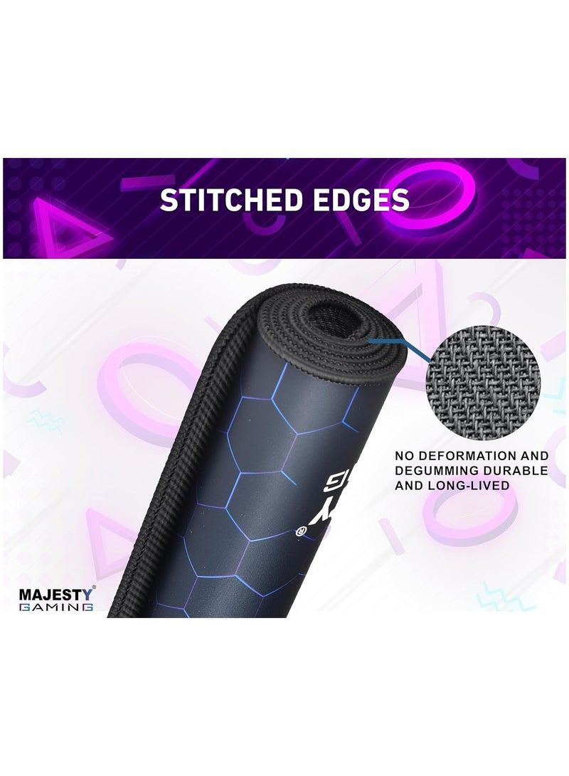 ماجيستي قاعدة ماوس العاب كبيرة من ماجيستي مع حواف مخيطة قاعدة مطاطية مقاومة للماء سطح ناعم مضاد للانزلاق مناسب للألعاب والعمل، قاعدة ماوس باد مع تصميم عصري مقاس 90× 40لعشاق القيمنق - Image 3