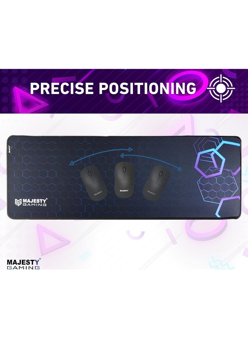 ماجيستي قاعدة ماوس العاب كبيرة من ماجيستي مع حواف مخيطة قاعدة مطاطية مقاومة للماء سطح ناعم مضاد للانزلاق مناسب للألعاب والعمل، قاعدة ماوس باد مع تصميم عصري مقاس 90× 40لعشاق القيمنق - Image 4