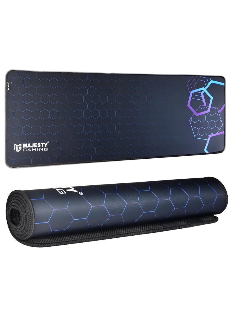 ماجيستي قاعدة ماوس العاب كبيرة من ماجيستي مع حواف مخيطة قاعدة مطاطية مقاومة للماء سطح ناعم مضاد للانزلاق مناسب للألعاب والعمل، قاعدة ماوس باد مع تصميم عصري مقاس 90× 40لعشاق القيمنق - Image 1
