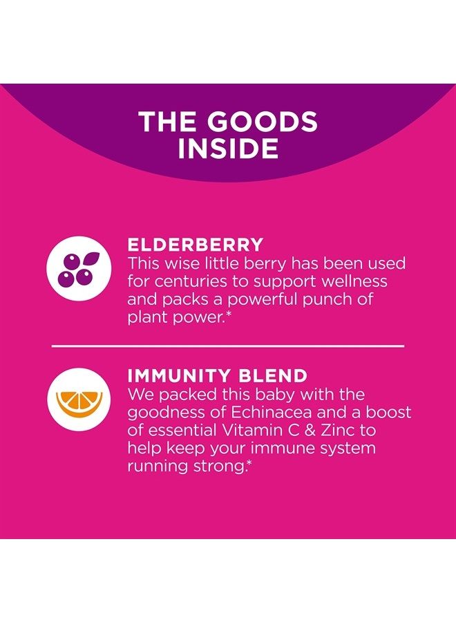 Olly Gummy Active Immunity+Elderberry, 45 Gummies (1 Pack), Berry Flavor - Image 3