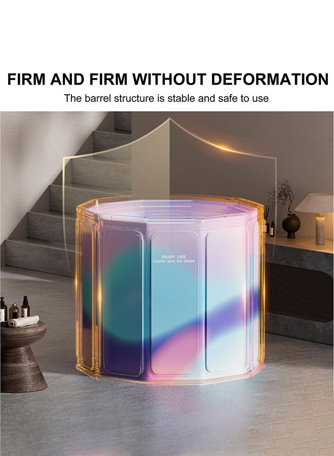 MIXDE Portable Foldable Ice Bath Tub for Athletes Fast Muscle Recovery Cold Water Therapy Ice Plunge Tub Suitable for Home Outdoors Gyms Large Capacity Quick Opening without Installation - Image 2