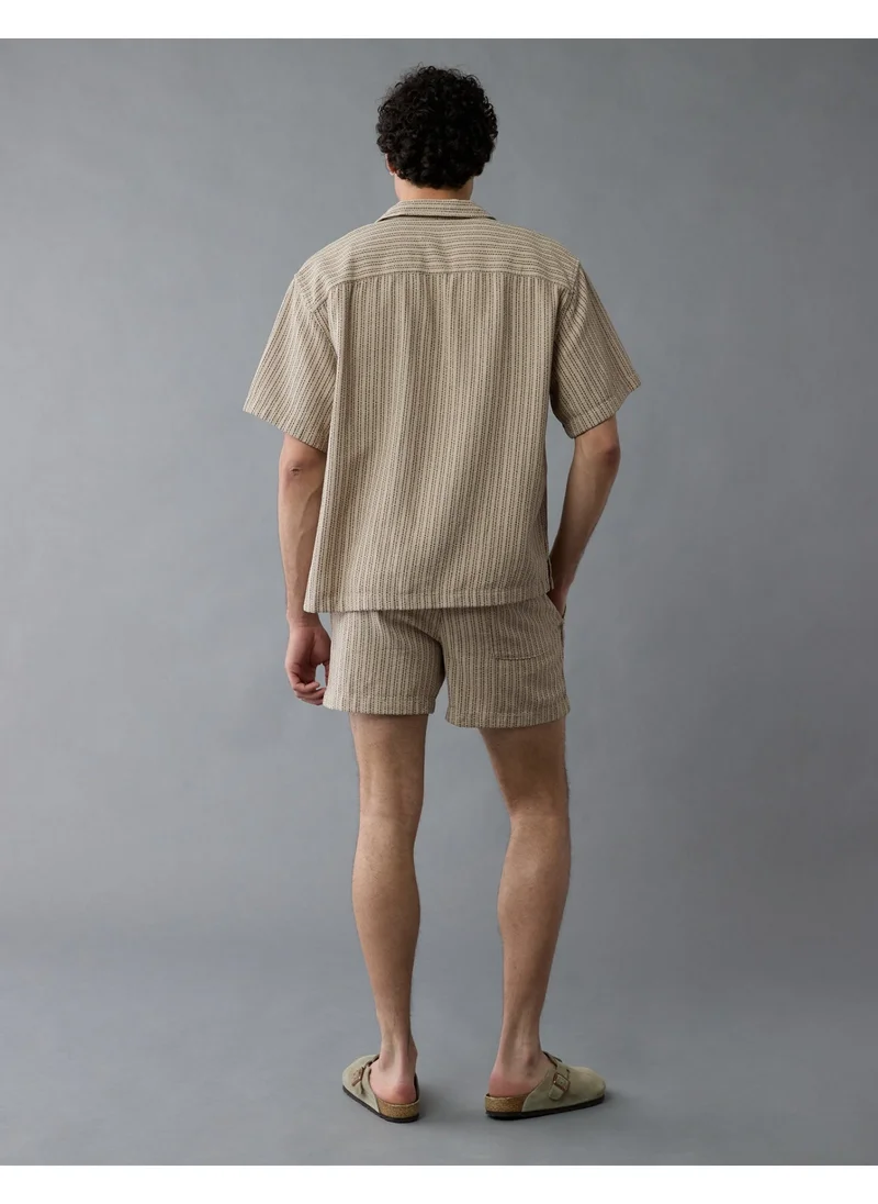 امريكان ايجل AE Striped Button-Up Poolside Shirt