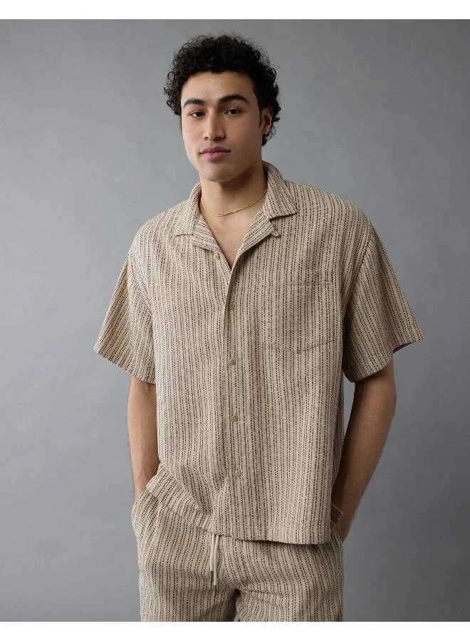 AE Striped Button-Up Poolside Shirt