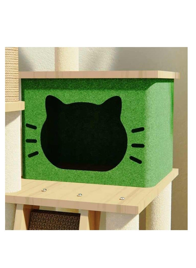 Cat Tree Cat Tower Kitten Condo House with Scratching Posts Cat Climbing Tree with Cat House Four layer Cat Furniture 120 cm for Large Cat Pet tree Cat Bed Easy to Assembly - Image 2