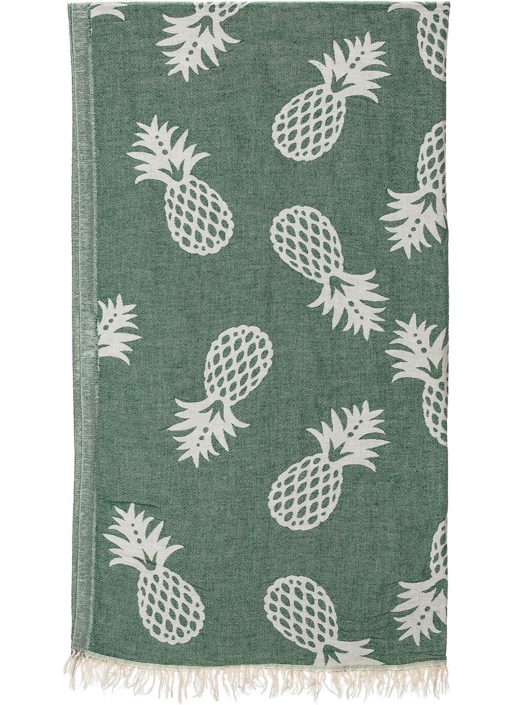 Rosa Bianca Green Pineapple Jacquard Doubleface Cotton Loincloth 