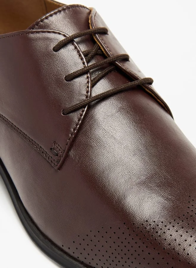 ال بي ال من شو اكسبرس Solid Lace-Up Derby Shoes