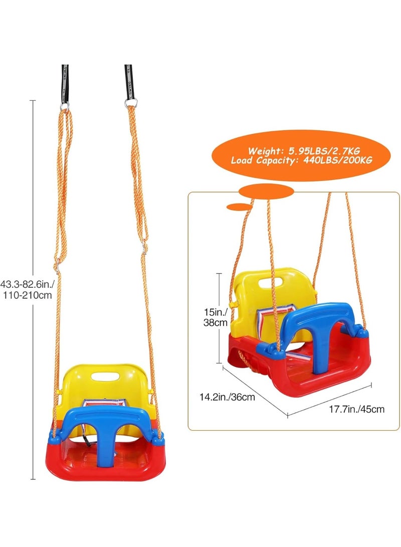 ضحكة  أرجوحة أطفالDehkah  3 في 1 بحزام أمان – مقعد هزاز للأطفال للاستخدام الداخلي والخارجي - Image 2