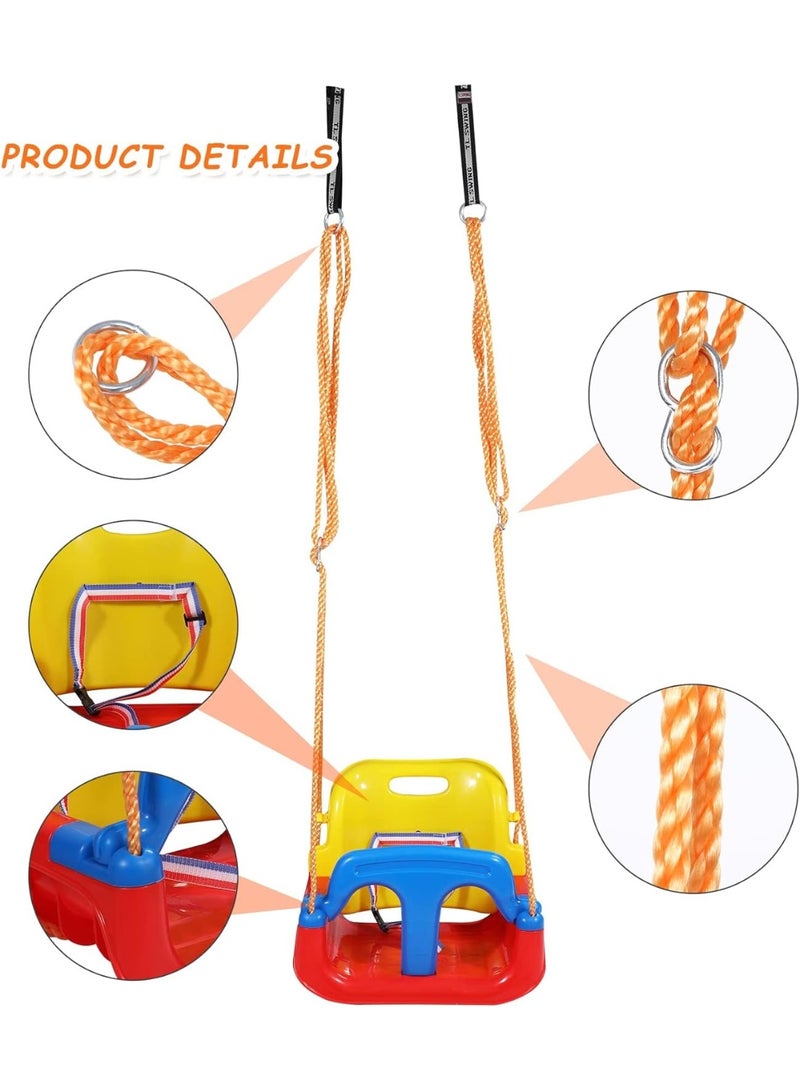 ضحكة  أرجوحة أطفالDehkah  3 في 1 بحزام أمان – مقعد هزاز للأطفال للاستخدام الداخلي والخارجي - Image 3