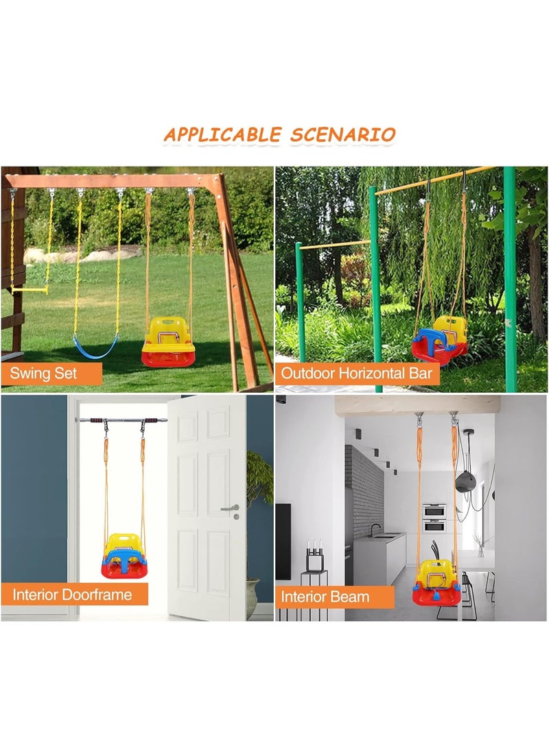 ضحكة  أرجوحة أطفالDehkah  3 في 1 بحزام أمان – مقعد هزاز للأطفال للاستخدام الداخلي والخارجي - Image 5