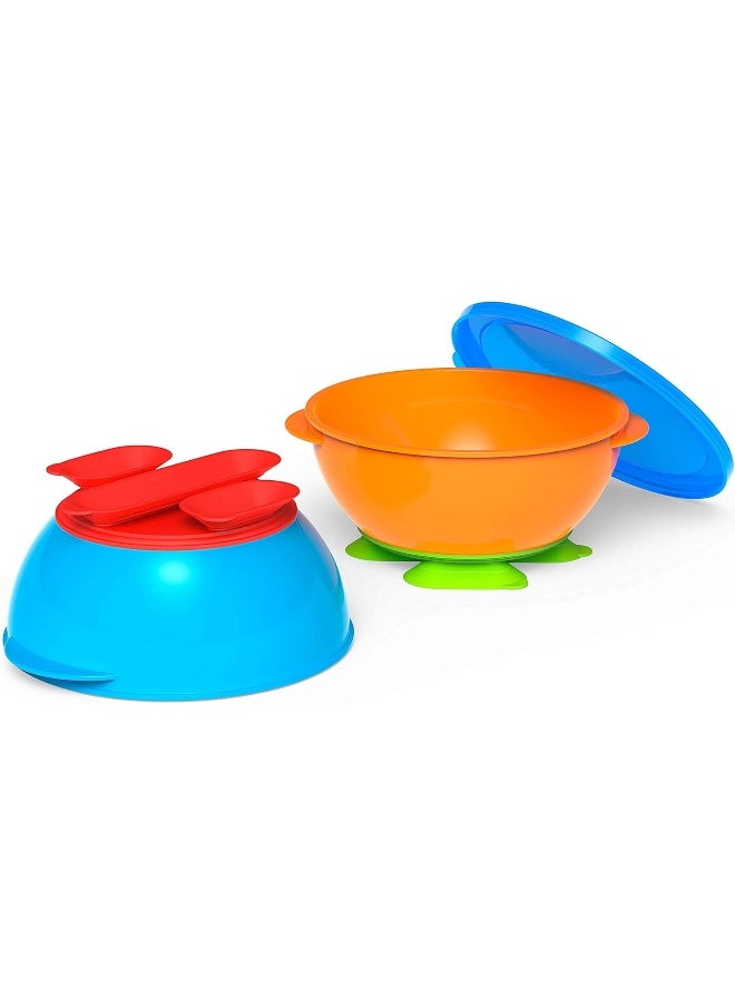 NUK NUK First Essentials Tri-Suction Bowls, Colors may vary, 2-Pack  - Image 1