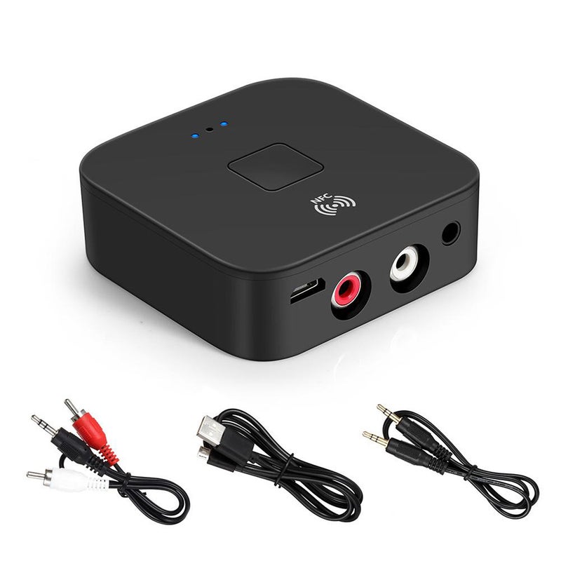 WB11 Bluetooth 5.0 Receiver Wireless Audio Receiver Adapter APT-X NFC CVC6.0 with Microphone AUX Out for Headphones Speaker Car Stereo Home Audio System - Image 1