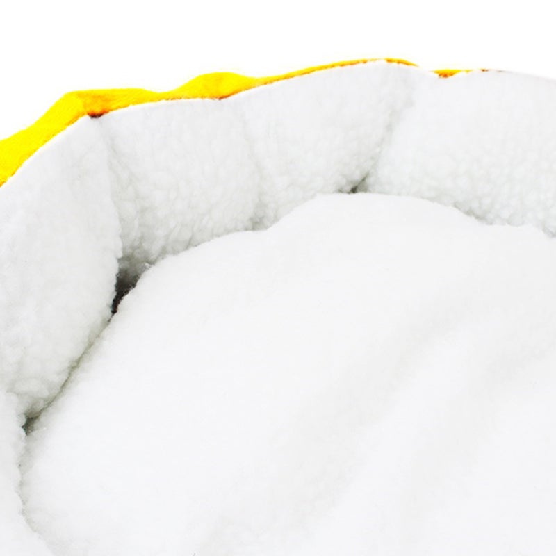 2pcs 50*40CM Candy-colored Lamb Cashmere Pet Dog Puppy Cat Bed House Nest (Yellow) - Image 5
