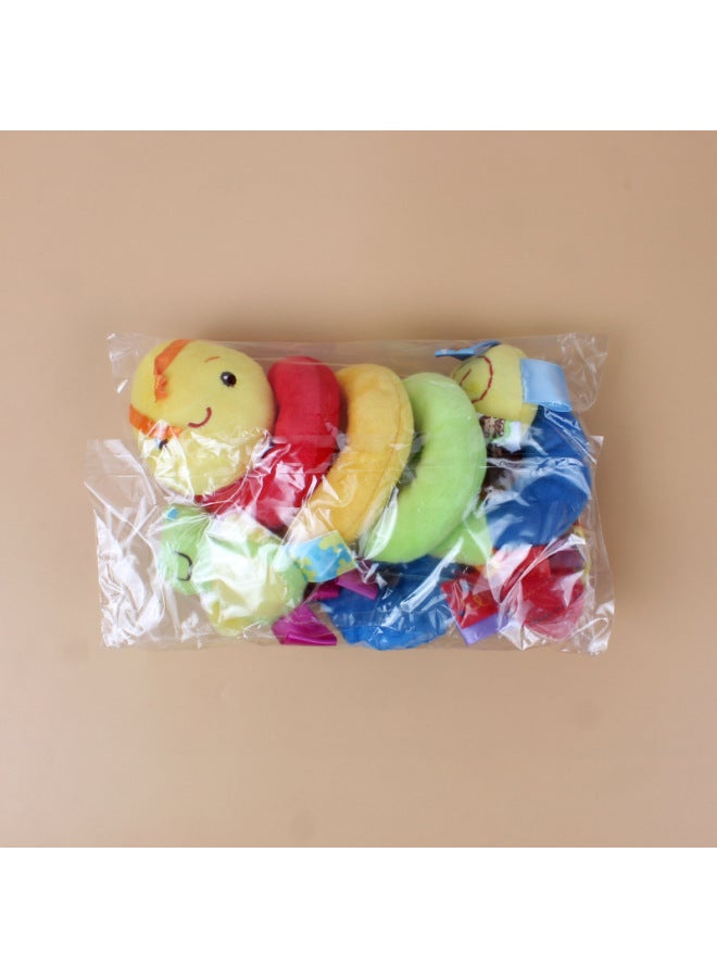 Colorful Caterpillar Baby Bed Hanging Toy Bell Cartoon Animal Soothing Car Toy For Newborns Comforting For Infants-Color:M039A Wind Bell Teeth Rabbit - Image 4