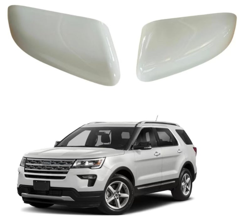ABAGAEL Mirror Cover Caps Compatible with Ford Explorer 2016 2017 2018 2019 Ford Explorer Accessories Oxford White