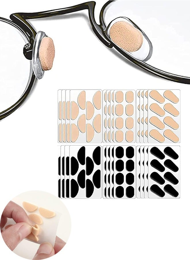 rocooart 96 Pcs Glasses Nose Holder Soft EVA Sponge Pad Comfortable and Lightweight, No Pressure Marks, Nose Holder Not Take Off Makeup, and Non Slip Frame Nose Patch (1.5 mm)  - Image 5