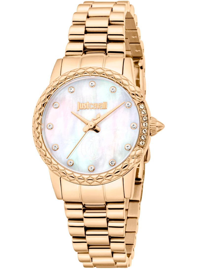 Just Cavalli Lady Fiorenza Snake Jc1L310M0065 - Stainless Steel Female Quartz 3 Hands - Image 1