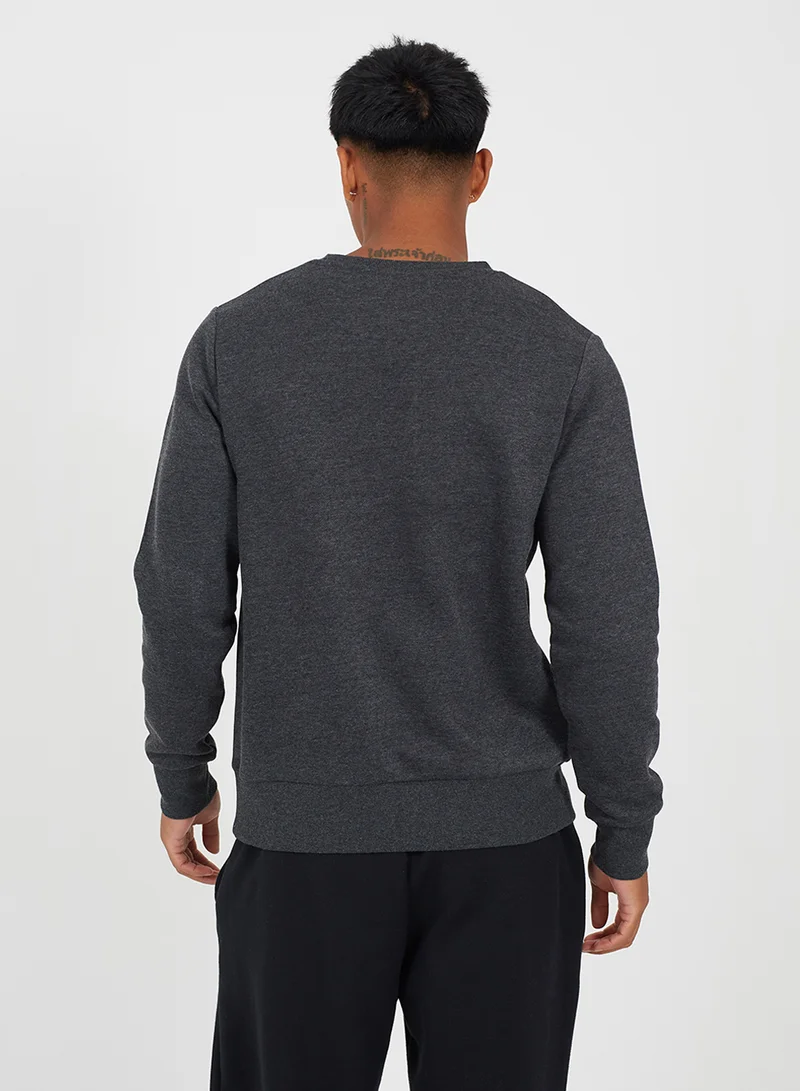BRAVE SOUL Ribbed Crew Neck Sweatshirt