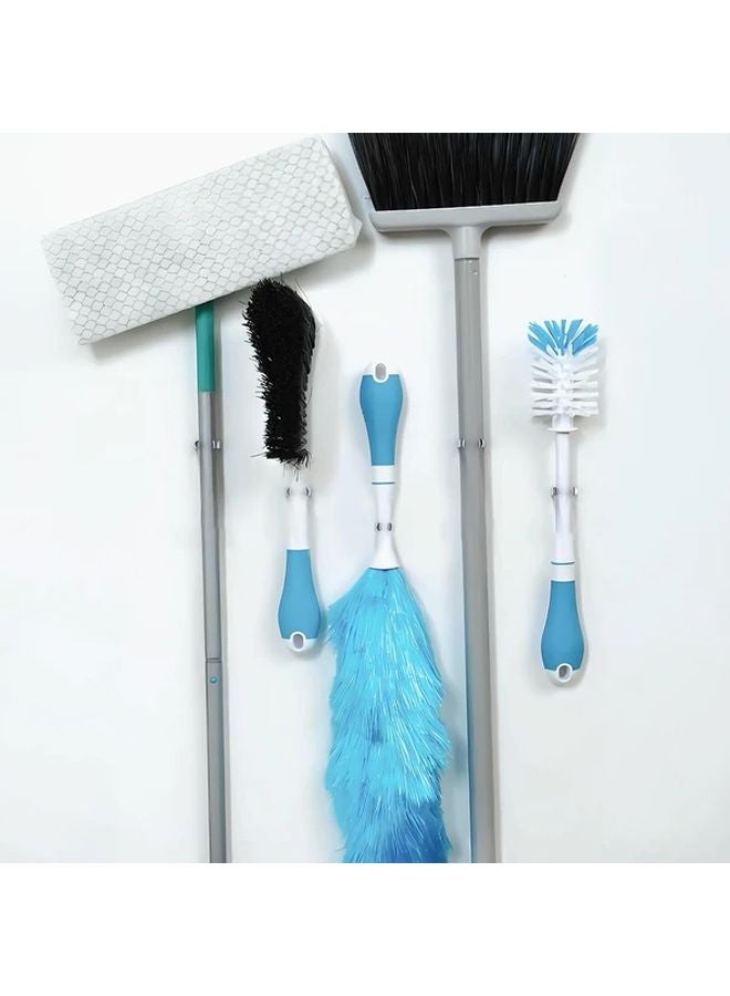 16pcs Stainless Steel Spring Clip Tool Holder Wall Mounted Garage Storage Organizer - Image 4