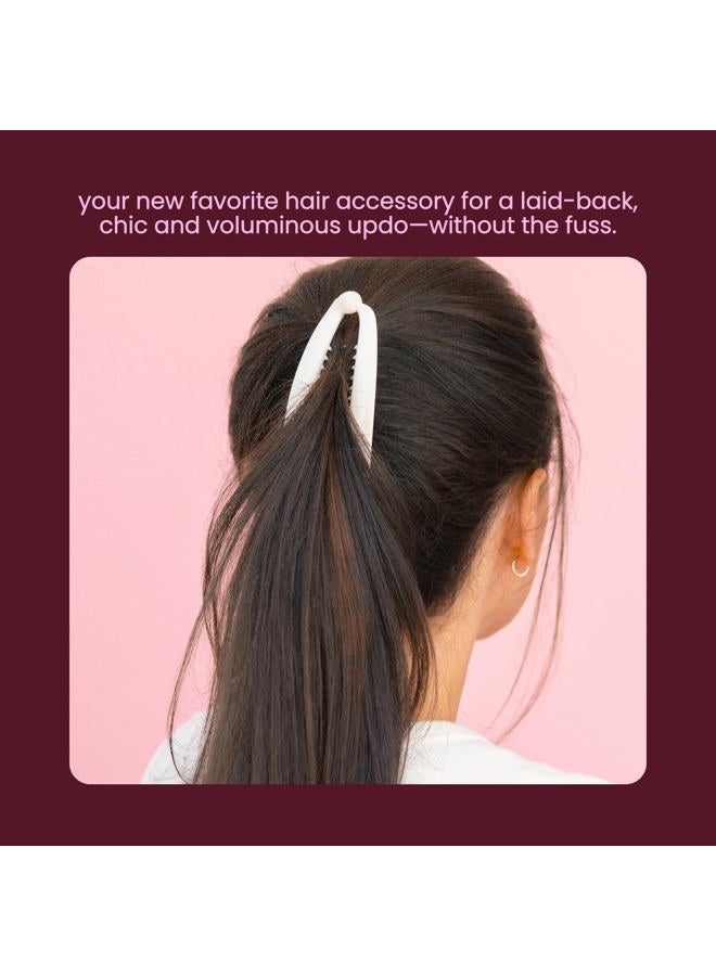 COBANA Banana Clip Hair Clips - Volumizing Hair Claw Clips & Hair Styling Accessories for Thick & Thin Hair - Large 6'' Set of 2 (Neutral) - Image 2