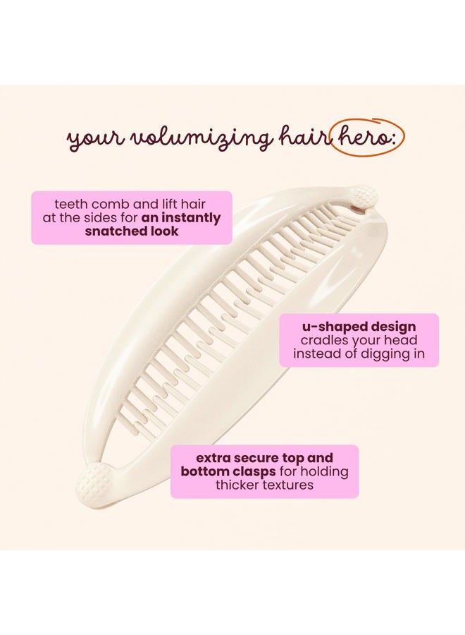 COBANA Banana Clip Hair Clips - Volumizing Hair Claw Clips & Hair Styling Accessories for Thick & Thin Hair - Large 6'' Set of 2 (Neutral) - Image 3
