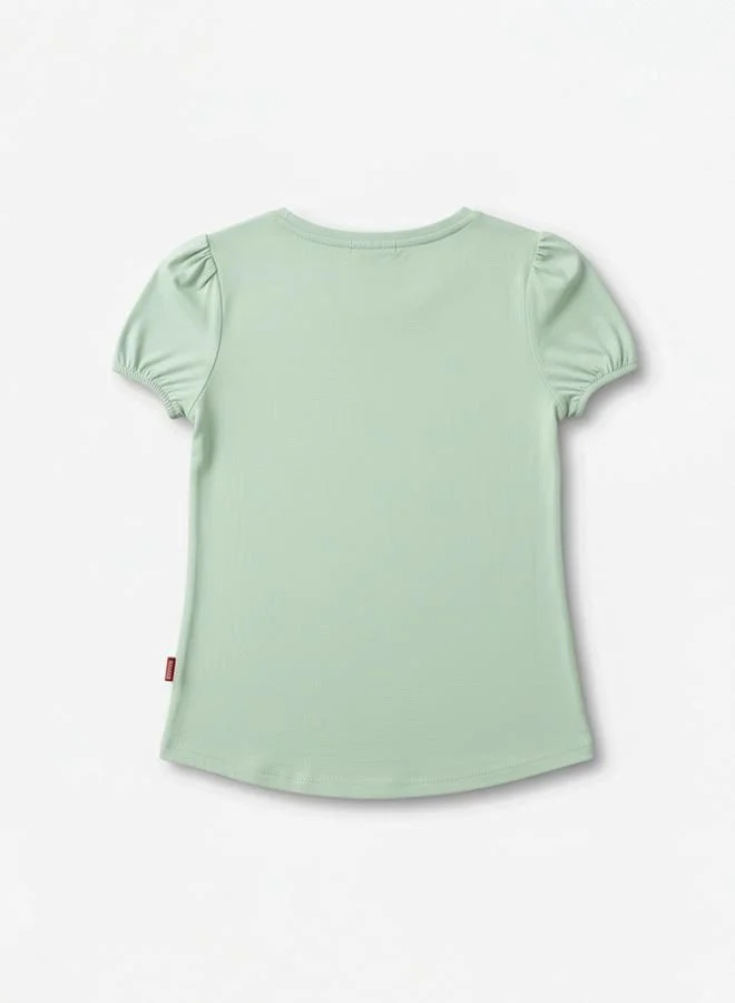 Looney Tunes Graphic Print Round Neck Fashion T-shirt