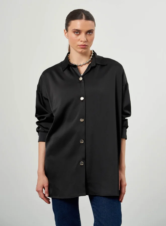 MIZALLE METAL BUTTON TUNIC