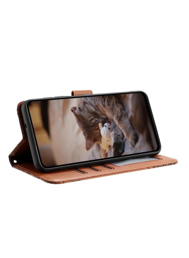 S-TOP Case For Samsung Galaxy A53 Cat Embossing Pattern Leather Phone Case with Lanyard - Image 4