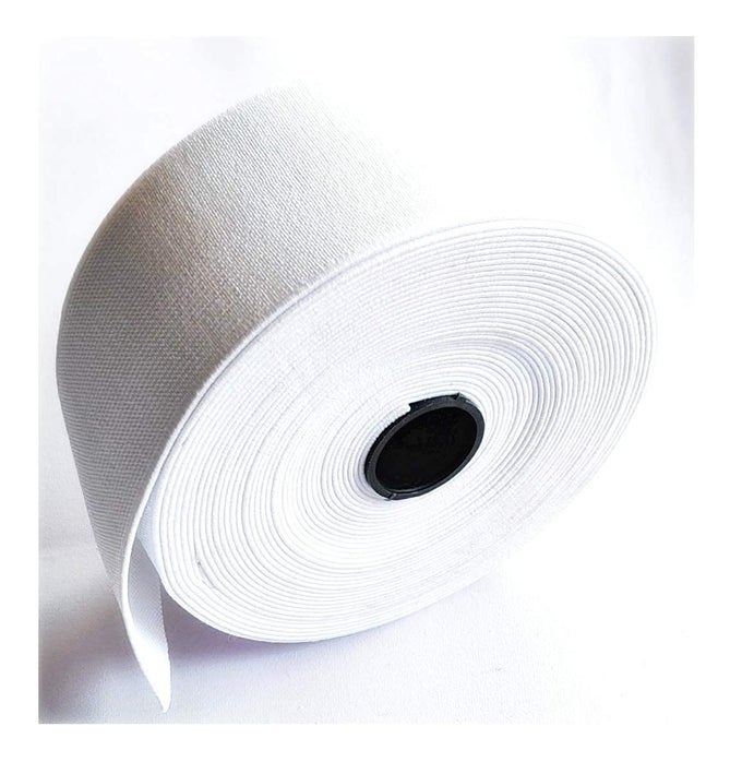ELASTIC FOR SEWING IDEAL FOR TAILORING FASHION DESIGNING BOUTIQUE STITCHING PACK OF 15 METERS WHITE 2 INCHES