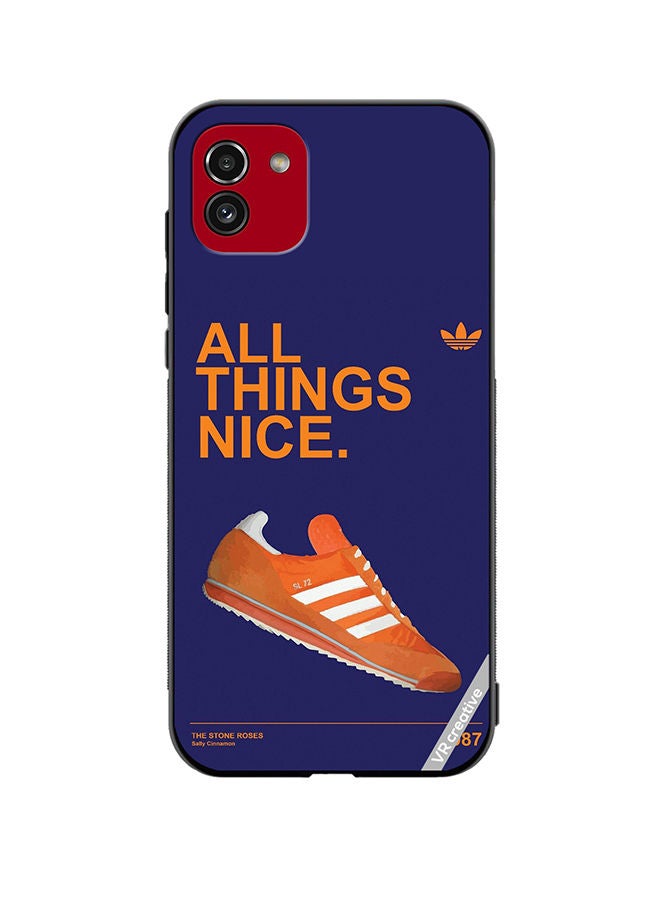 VR CREATIVE Protective Case Cover For Samsung Galaxy A03 All Things Adiddas Design Multicolour - Image 1