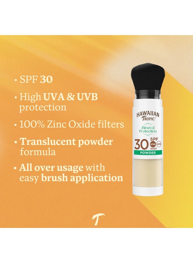هاوايان تروبيك فرشاة بودرة واقية من الشمس المعدنية من هاواييان تروبيك بعامل حماية من الشمس 30، 4.25 غرام - Image 4