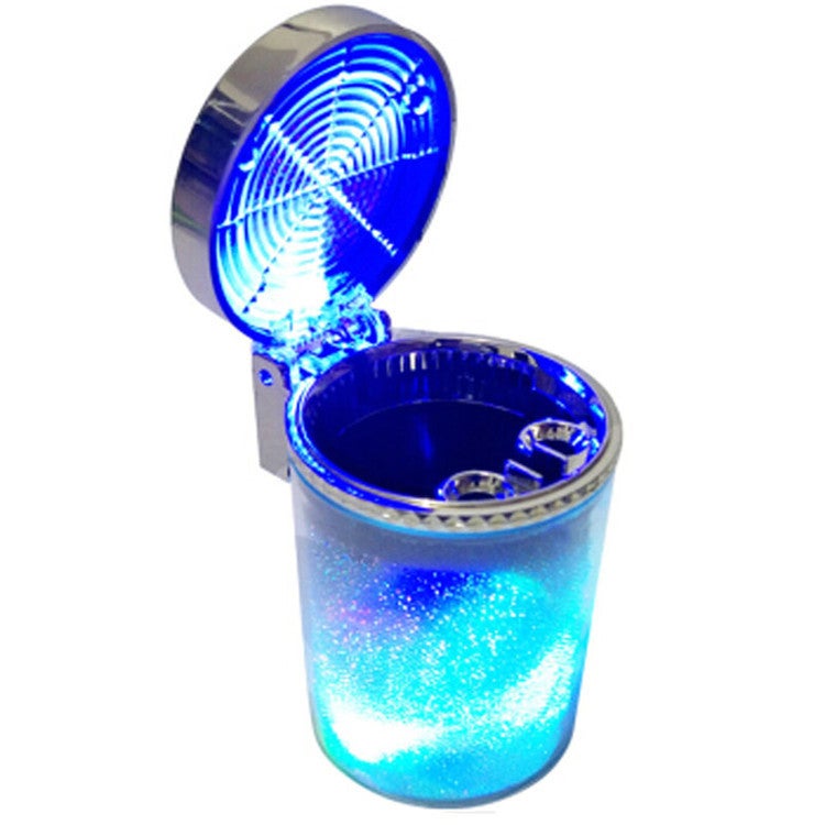 Generic Car ashtray with LED lights car supplies creative color lights air conditioning outlet colorful ashtray home Colorful ashtray 