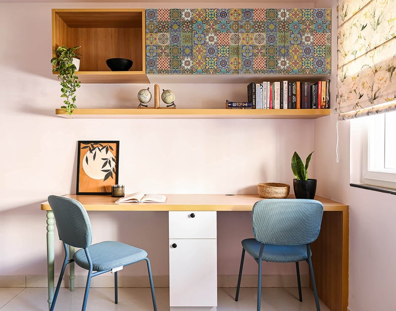 WallDesign Vinyl Spanish Glaze Tile Self-Adhesive Sticker - 24 X 32 Inch Durable Surface Decoration Film For Kitchen, Cabinet, Table, Furniture, Wall, Bathroom, Door, Refurbishment - Image 5