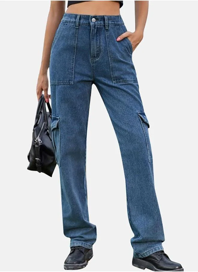 يونيكي Blue Straight Fit Jeans