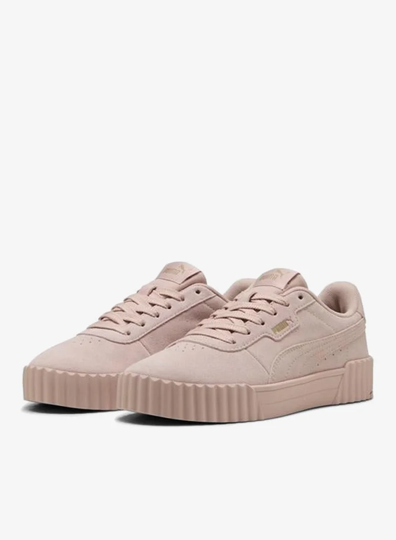 Puma Rose Quartz-PUMA Gold Carina 3.0 Suede Sneakers Women for Women | Best Price UAE