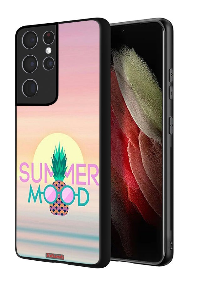 Tolwak Samsung Galaxy S21 Ultra 5G Protective Case Cover Summer Mood - Image 1