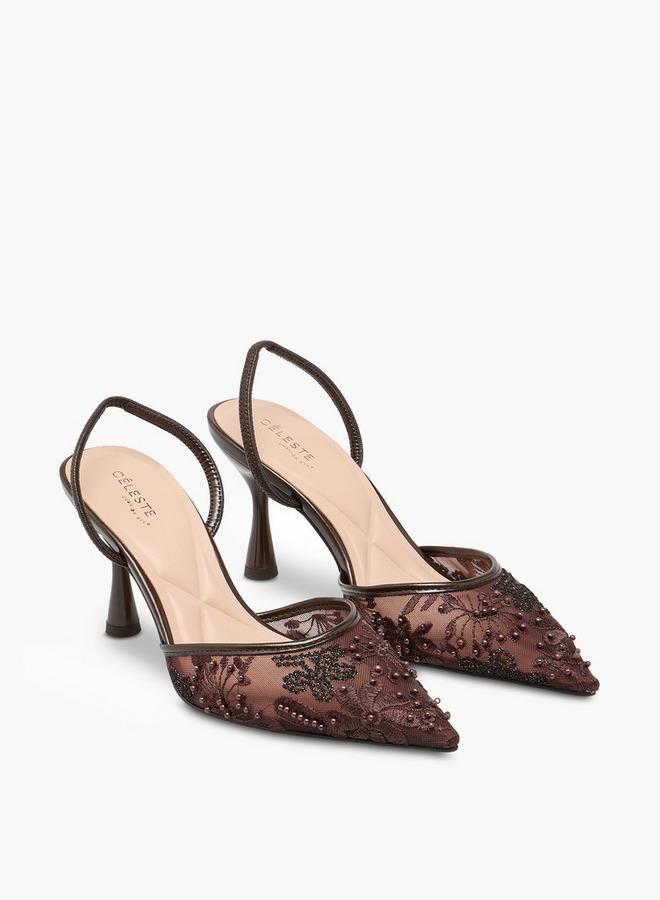 Celeste Women Stiletto Heel Mules - Image 3