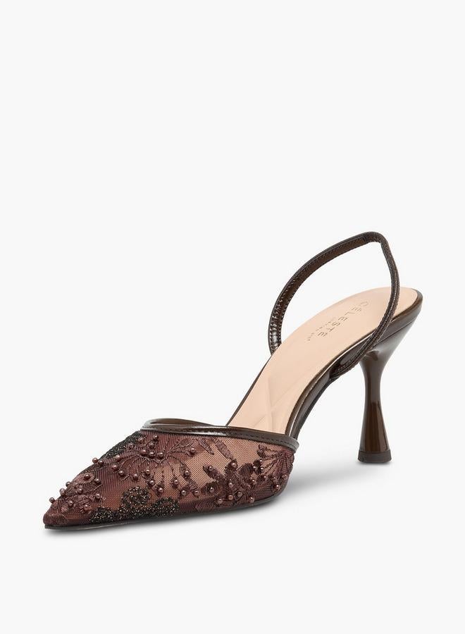 Celeste Women Stiletto Heel Mules - Image 4