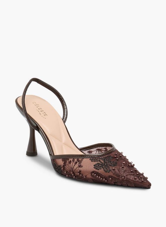 Celeste Women Stiletto Heel Mules - Image 2