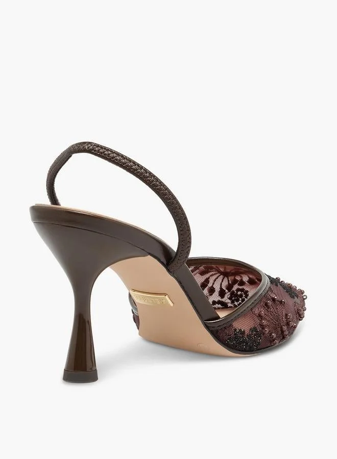 Celeste BROWN Women Stiletto Heel Mules for Women | Best Price UAE