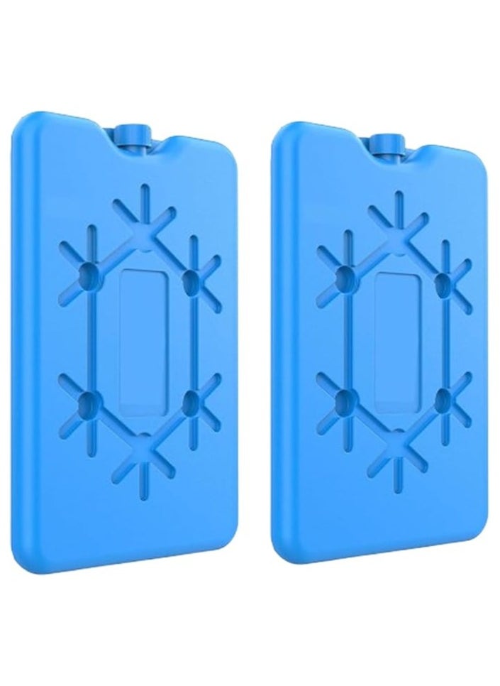 TYCOM Ice Packs for Lunch Box, Reusable Ultra Thin Freezer Packs Long Lasting for Coolers, Cooler Bag for Work, School, Picnic or Camping Keep Food Fresh - (200ml - 2pcs)  - Image 1