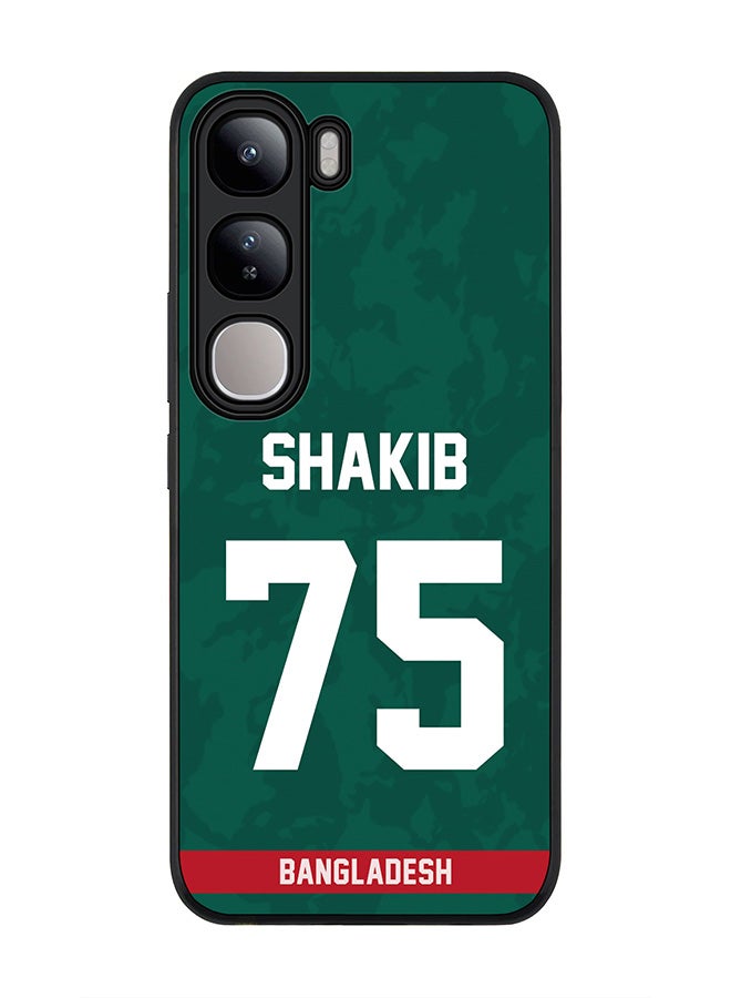 Stylizedd For vivo V40 Lite Case,Slim fit Camera Protection, Shockproof Thin Phone cover - Bangladesh Shakib Al Hasan, Jersey No 75 - Image 1