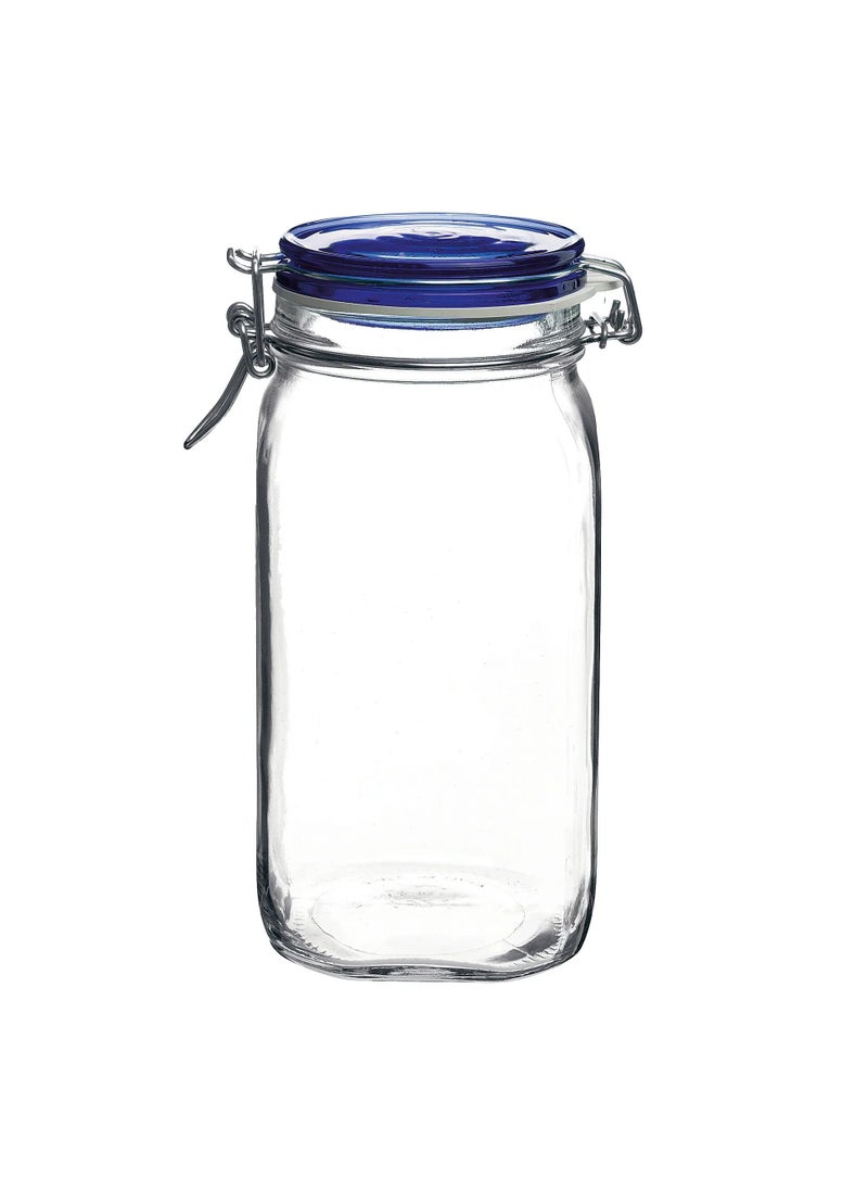 Bormioli Rocco Bormioli Rocco Fido Jar  15 Liter 5075 oz  Blue Lid 